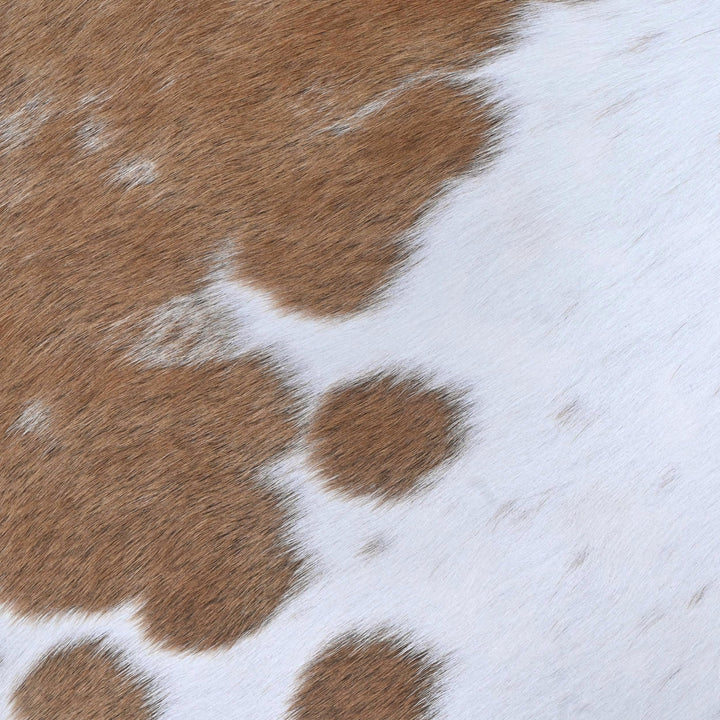 Brown & White Spotted Cow Hide 5x5 FT