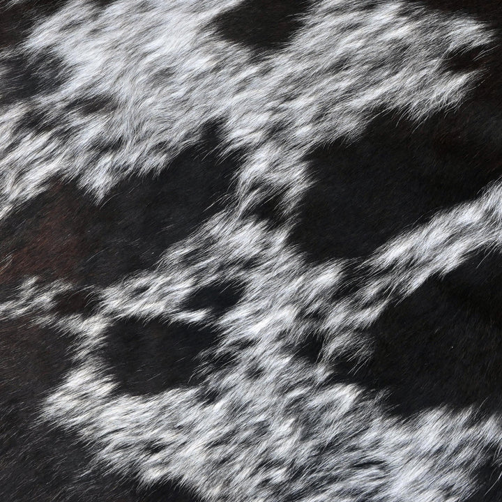 Exotic Dark Speckled Cowhide Rug 4x4 FT