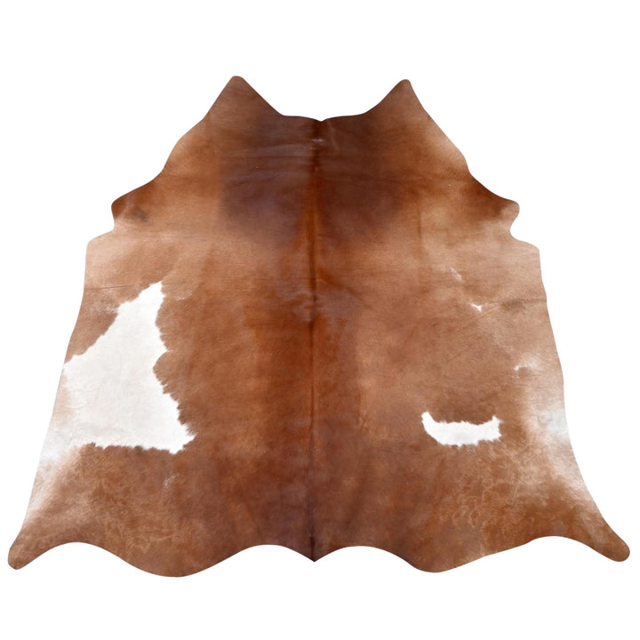 Brown & White Cow Hide 5x5.5 FT