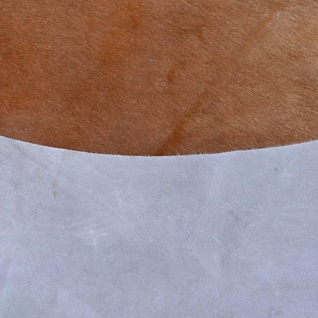 Brown & White Cow Hide 5x5.5 FT