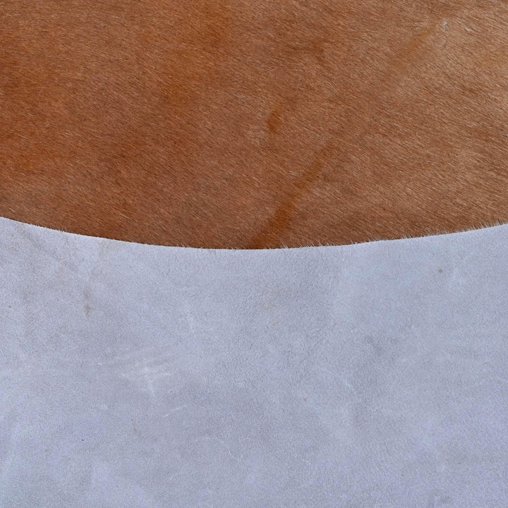 Brown & White Cow Hide 5x5.5 FT