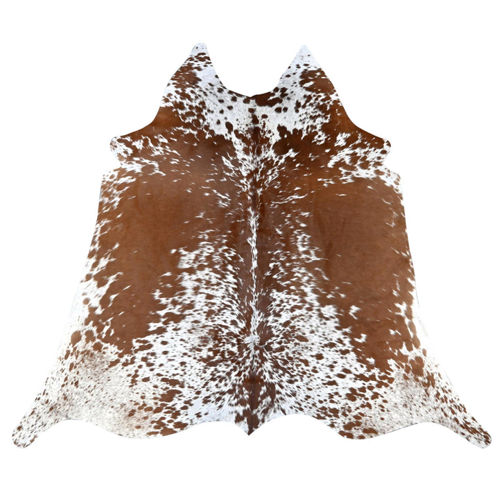 Brazilian Brown & White Speckled Cow Hide 5x5 FT