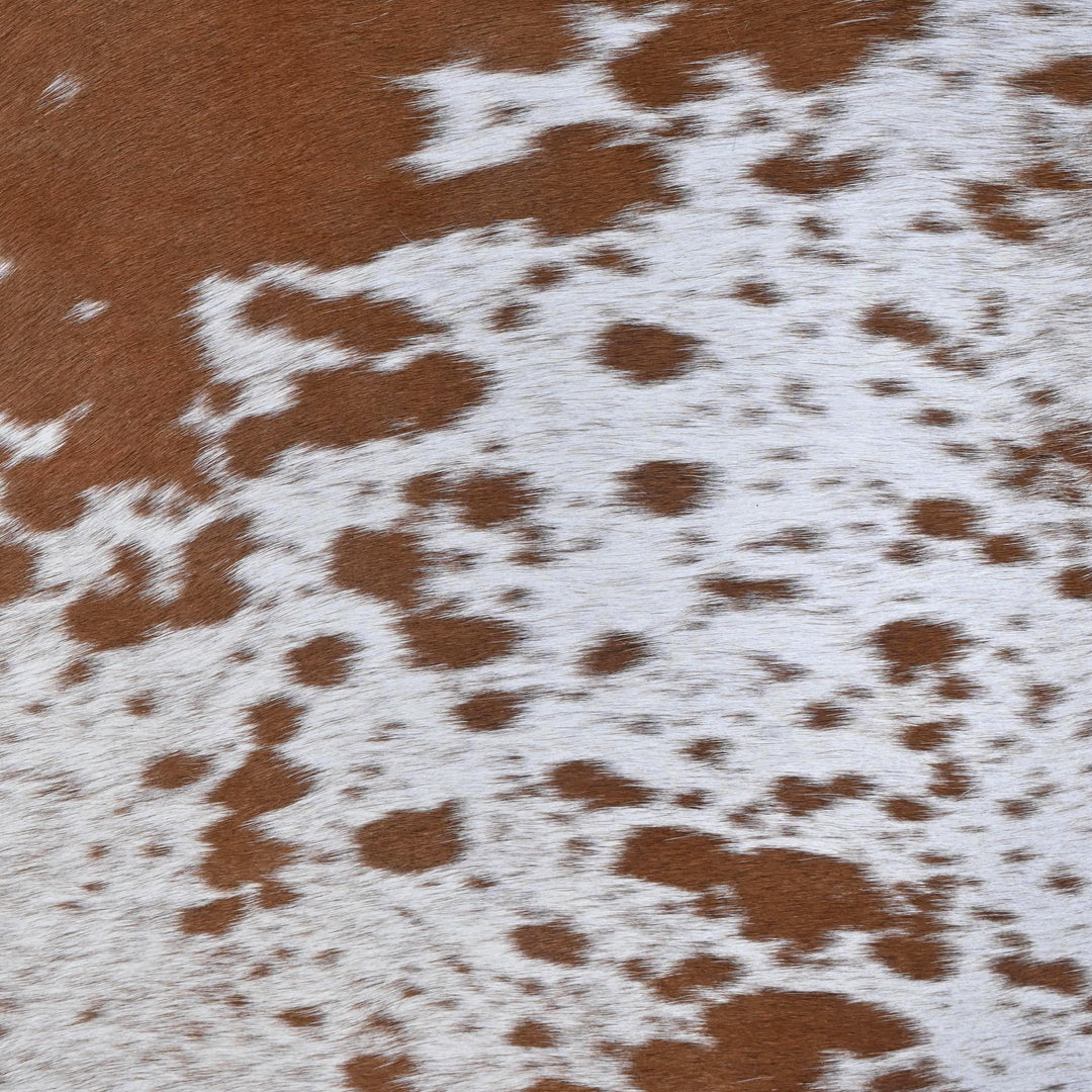 Brazilian Brown & White Speckled Cow Hide 5x5 FT