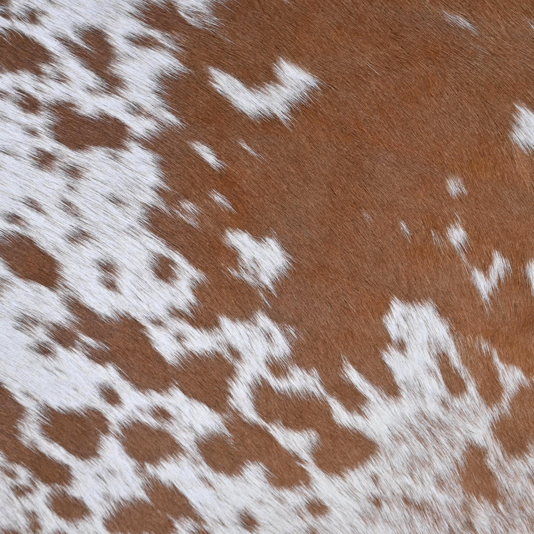 Brazilian Brown & White Speckled Cow Hide 5x5 FT