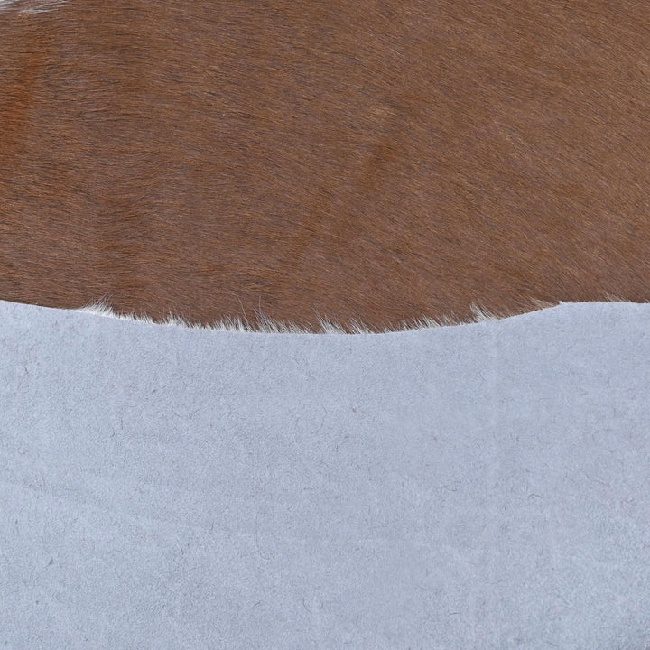 Brazilian Brown & White Speckled Cow Hide 5x5 FT