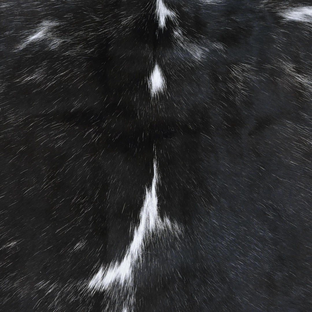 Brazilian Black & White Cow Hide 5x5.5 FT