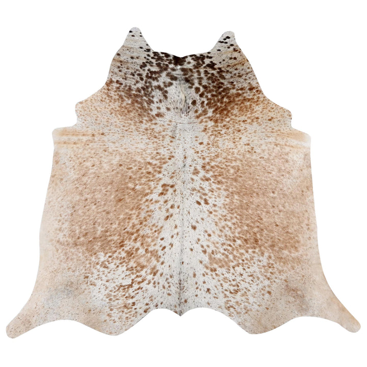 Beige & Brown Speckled Cow Hide 5x5 FT