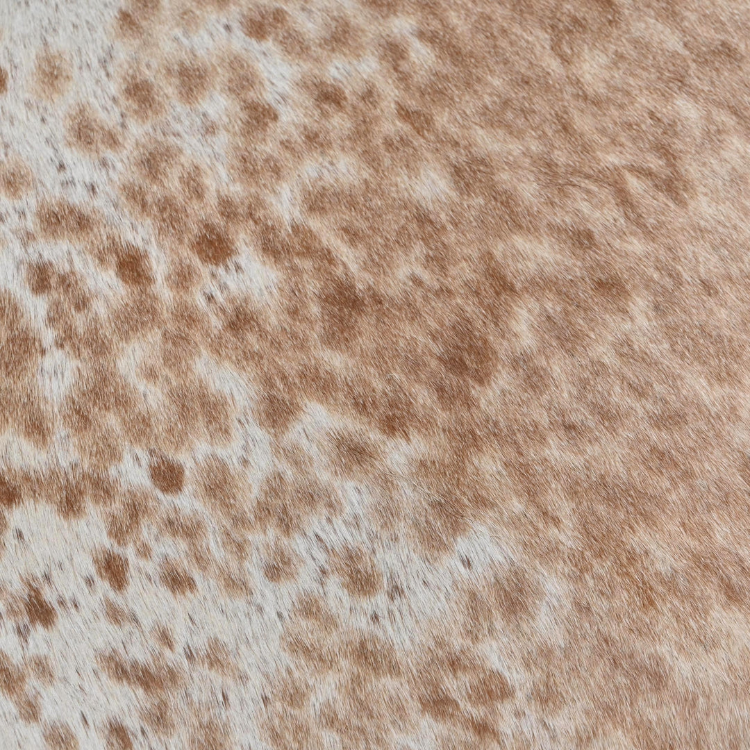 Beige & Brown Speckled Cow Hide 5x5 FT