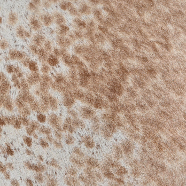 Beige & Brown Speckled Cow Hide 5x5 FT