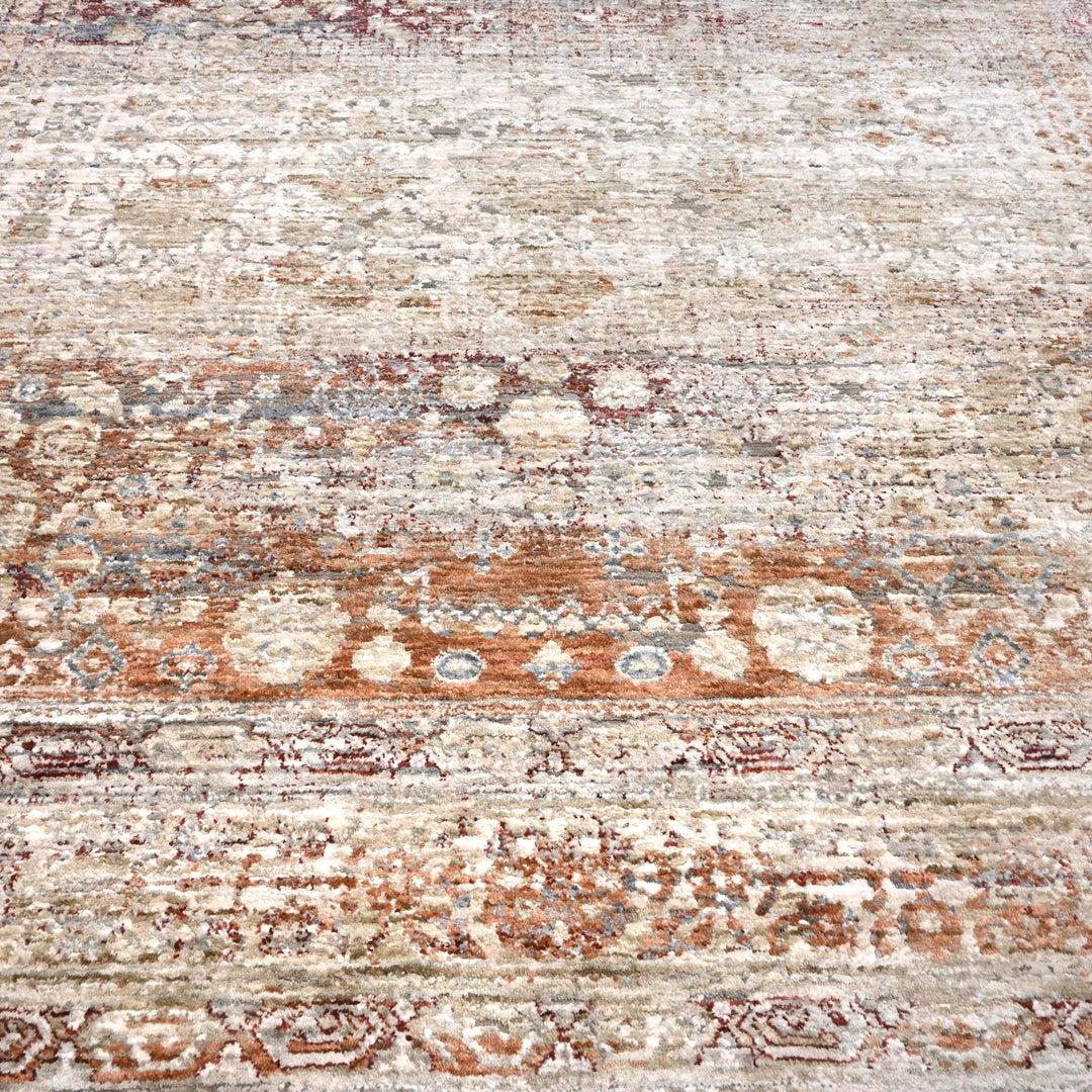 Beige Plain Turkish Rug 5x8 Ft