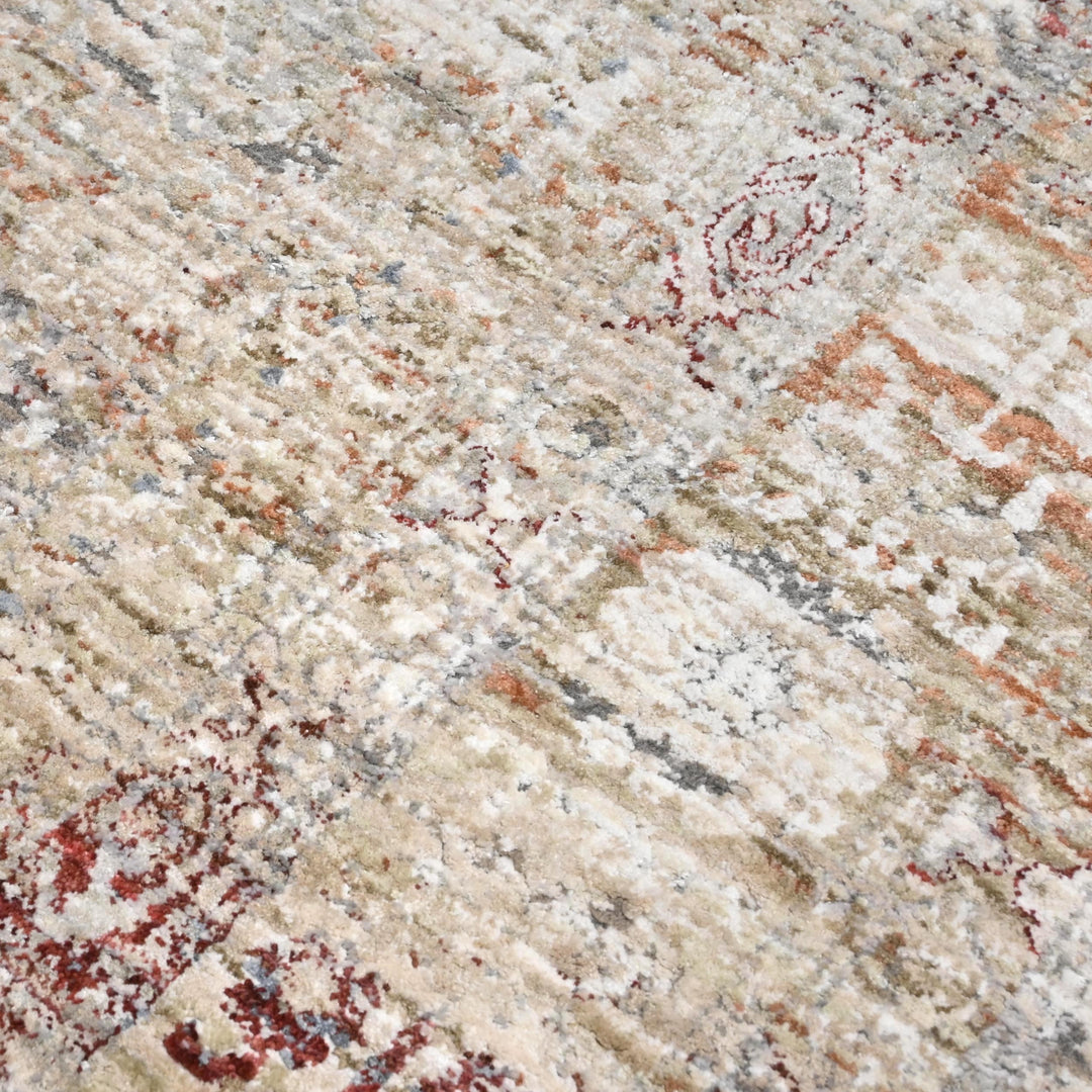 Beige Plain Turkish Rug 5x8 Ft