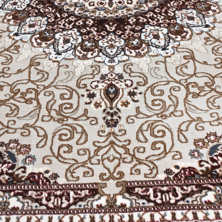 Brown Traditional Turkish Rug 4x6 ft