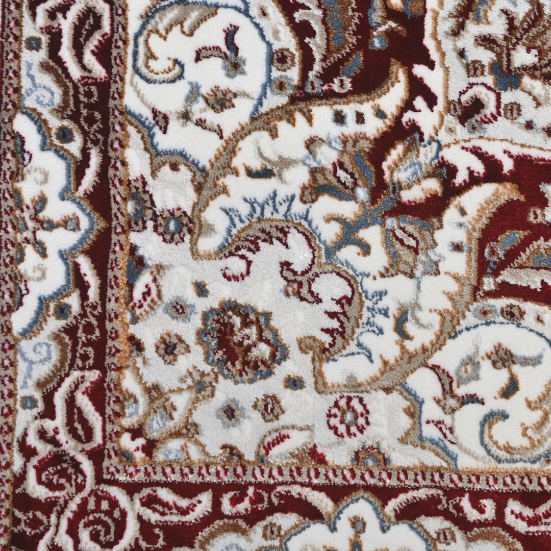 Brown Floral Turkish Rug 4x6 Ft