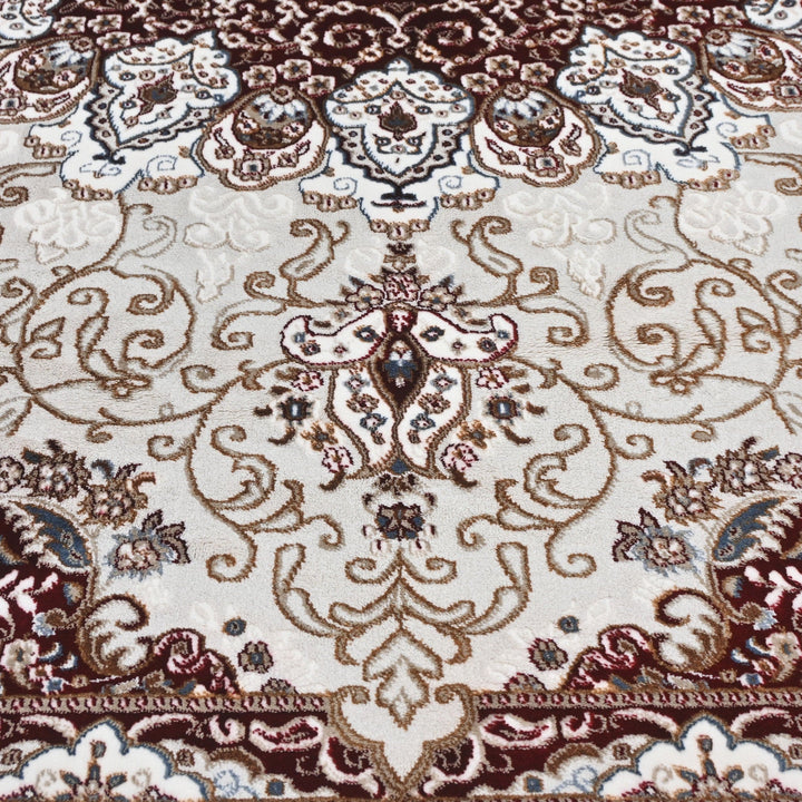 Brown Floral Turkish Rug 4x6 Ft
