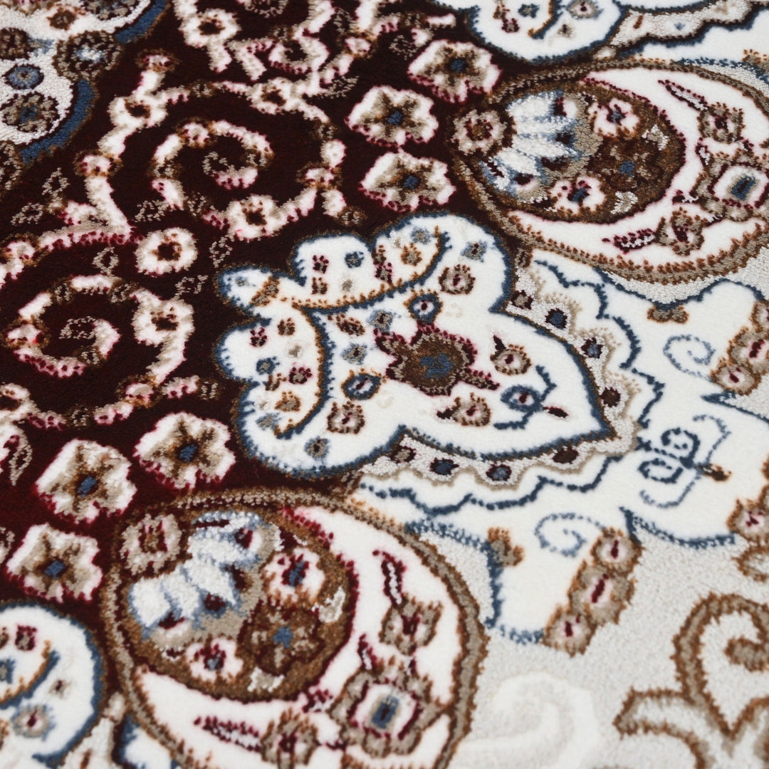 Brown Floral Turkish Rug 4x6 Ft