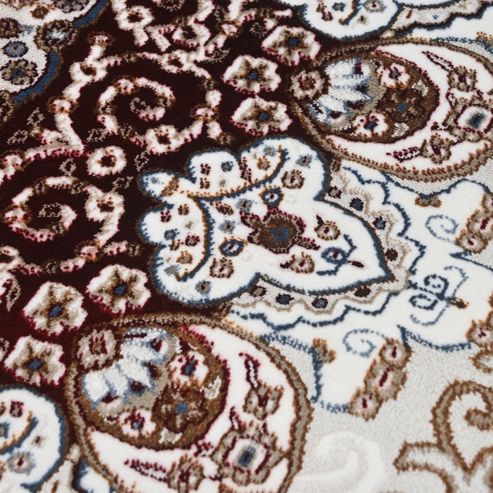 Brown Floral Turkish Rug 4x6 Ft