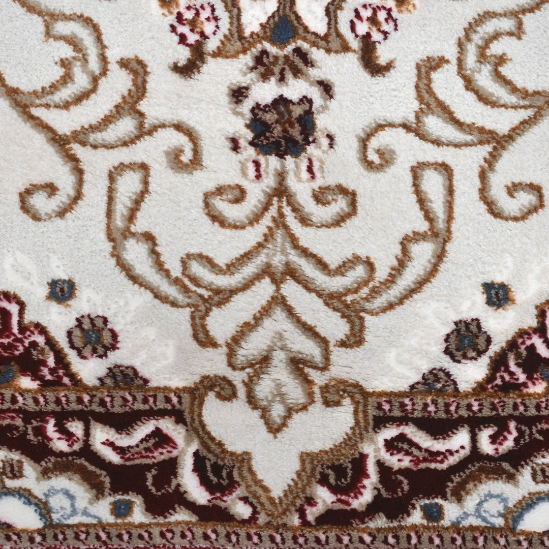 Brown Floral Turkish Rug 4x6 Ft