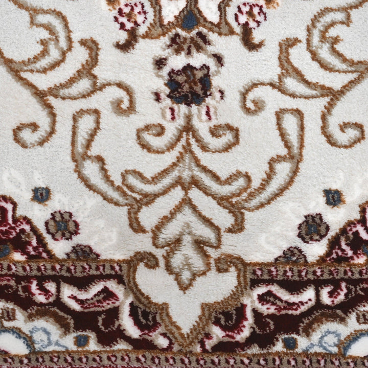 Brown Floral Turkish Rug 4x6 Ft