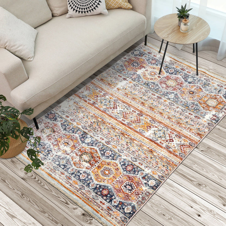 Multi Traditional Turkish Rug 4X6 Ft