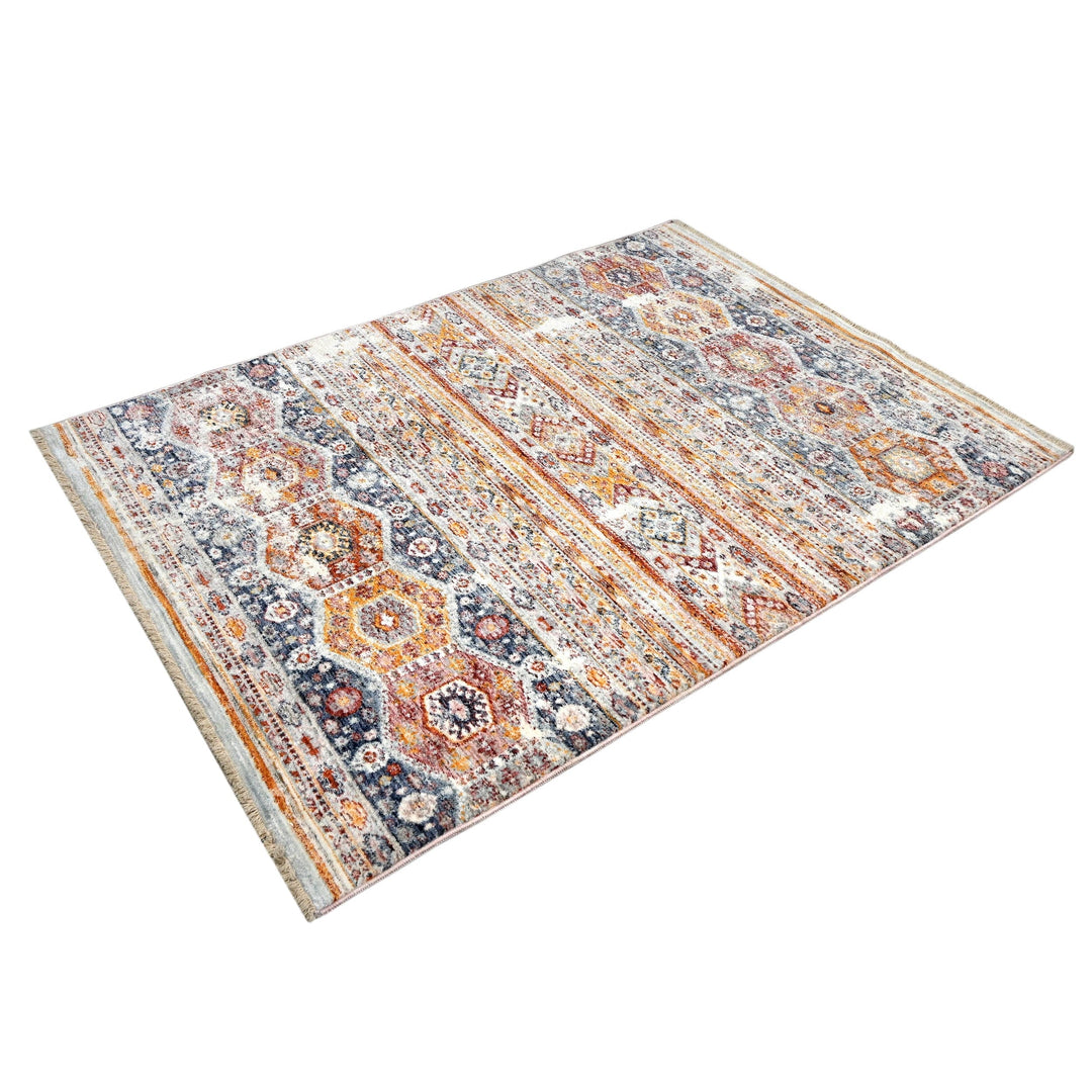 Multi Traditional Turkish Rug 4X6 Ft