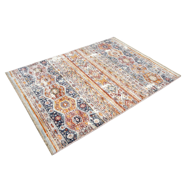 Multi Traditional Turkish Rug 4X6 Ft