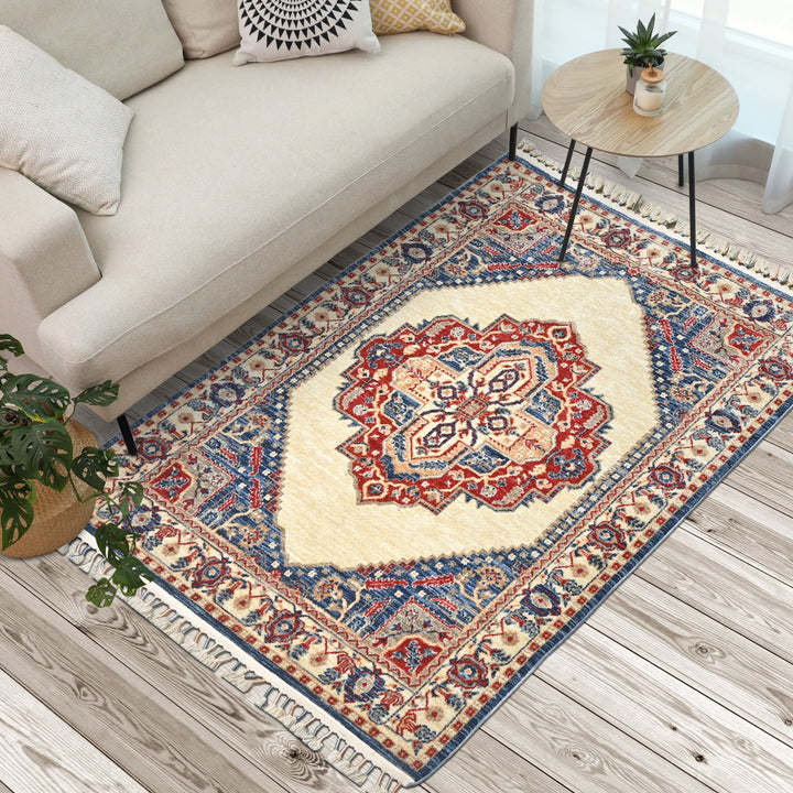 Multi Traditional Turkish Rug 4X6 Ft