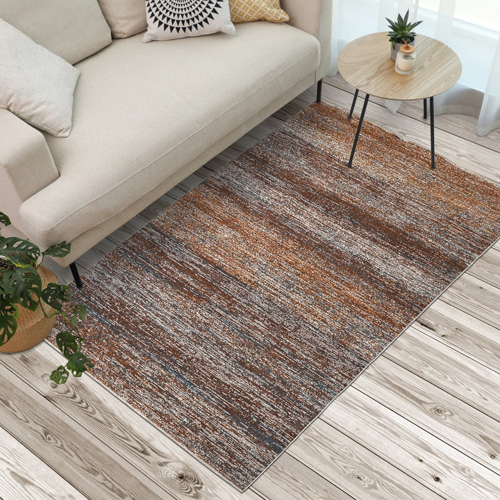 Multi plain Turkish Rug 5x8 Ft