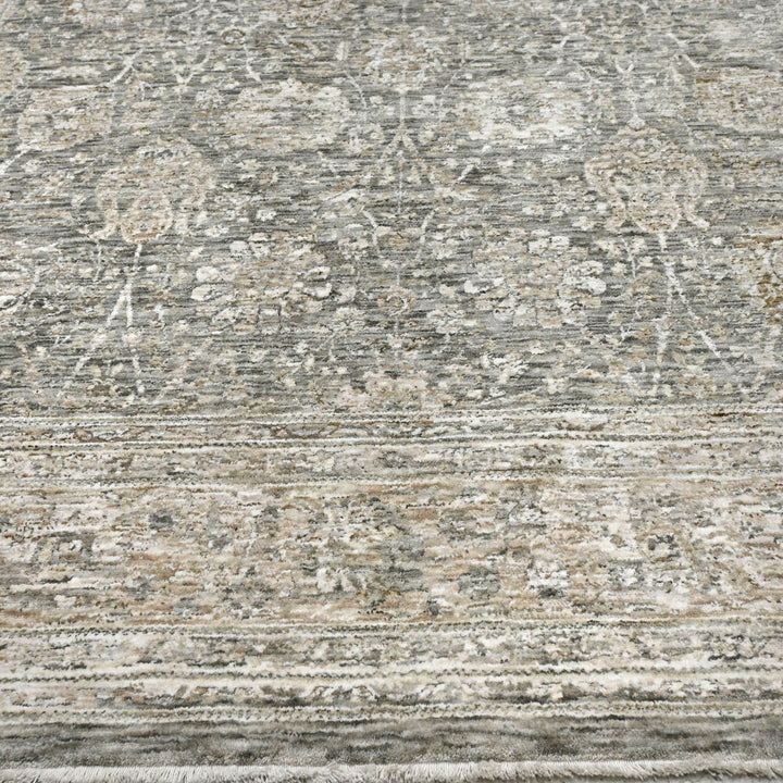 Grey Plain Turkish Rug 5x8 Ft