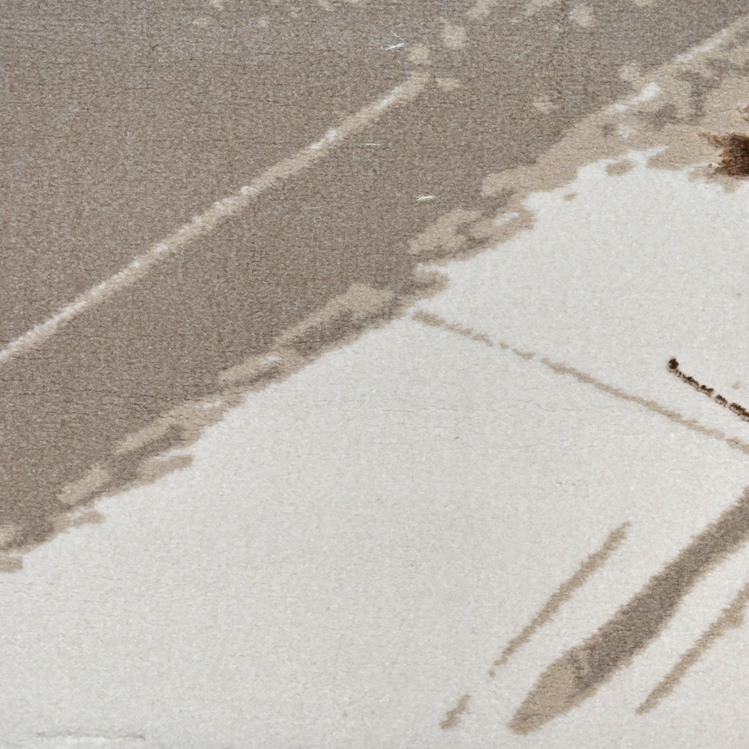 Beige Waves Turkish Rug 4x6 ft