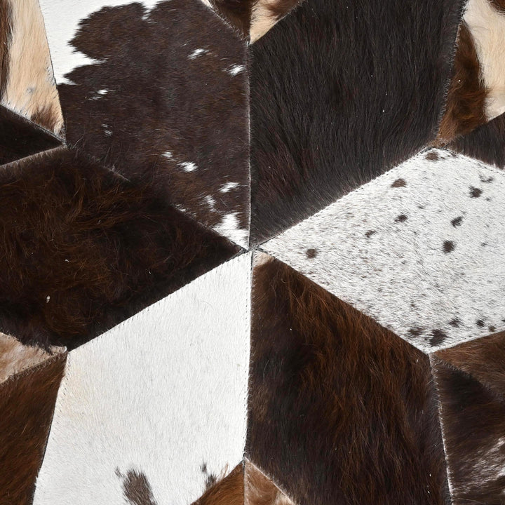 Patchwork Round Rug 3x3 ft