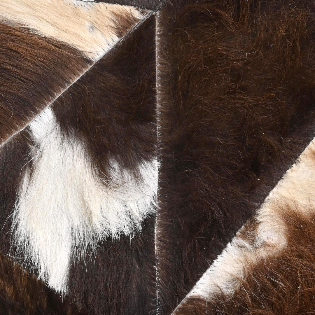 Patchwork Round Rug 4x4 FT