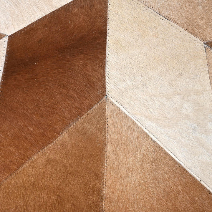 Patchwork Round Rug 4x4 FT