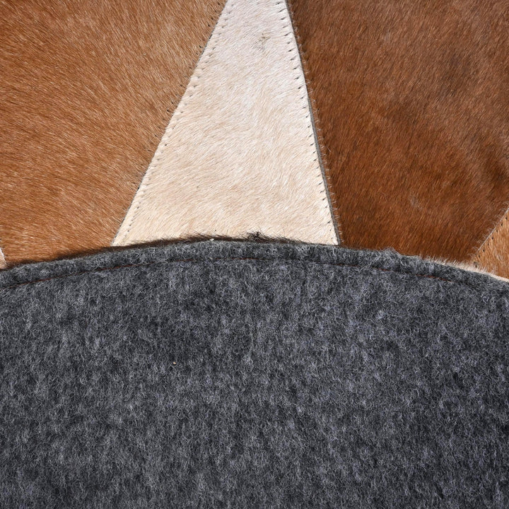 Patchwork Round Rug 4x4 FT