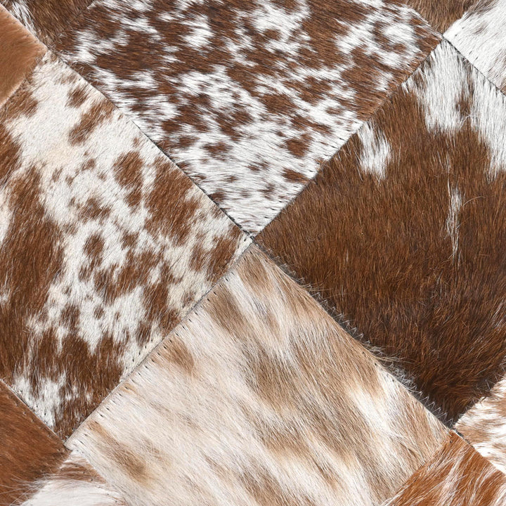 Patchwork Round Rug 4x4 FT