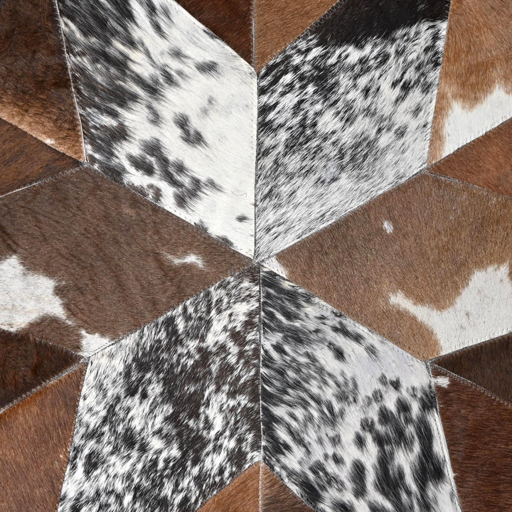 Patchwork Round Rug 4x4 FT