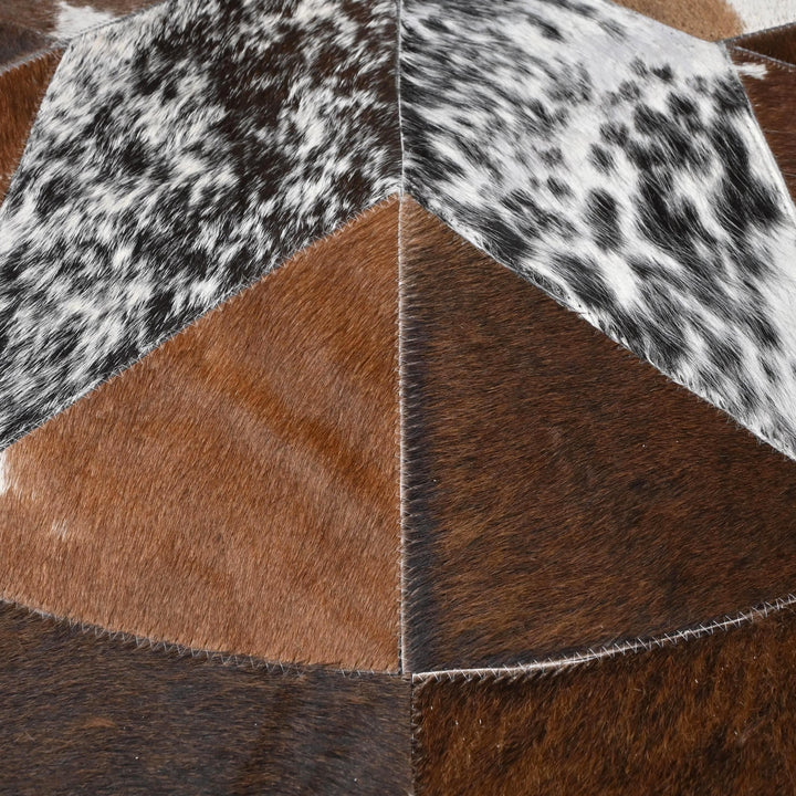 Patchwork Round Rug 4x4 FT