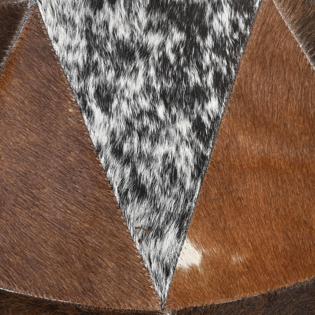 Patchwork Round Rug 3x3 ft