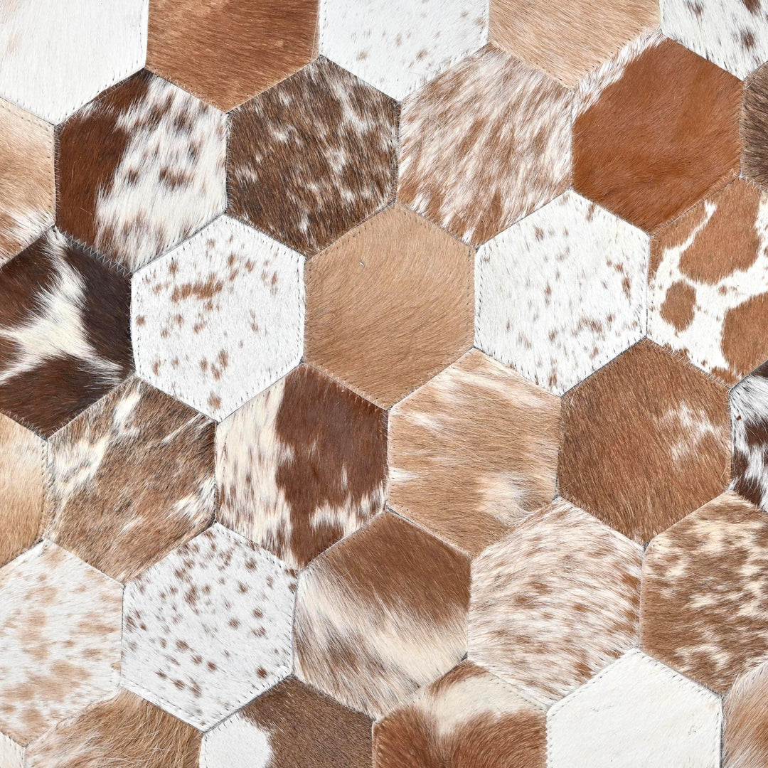 Patchwork Round Rug 4x4 FT