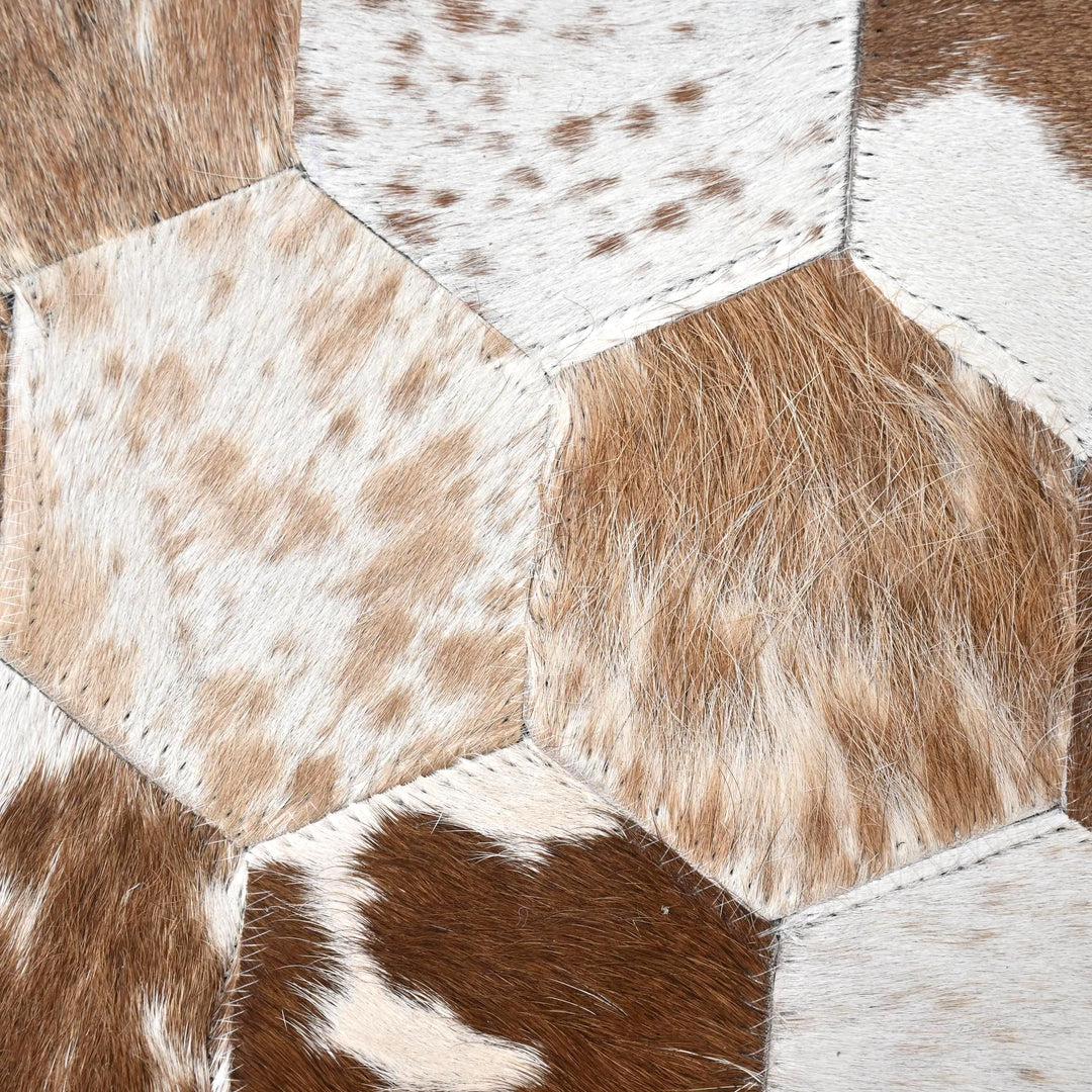 Patchwork Round Rug 4x4 FT