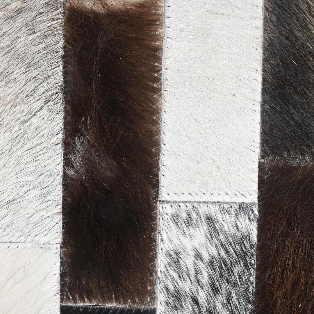 Patchwork Round Rug 4x4 FT