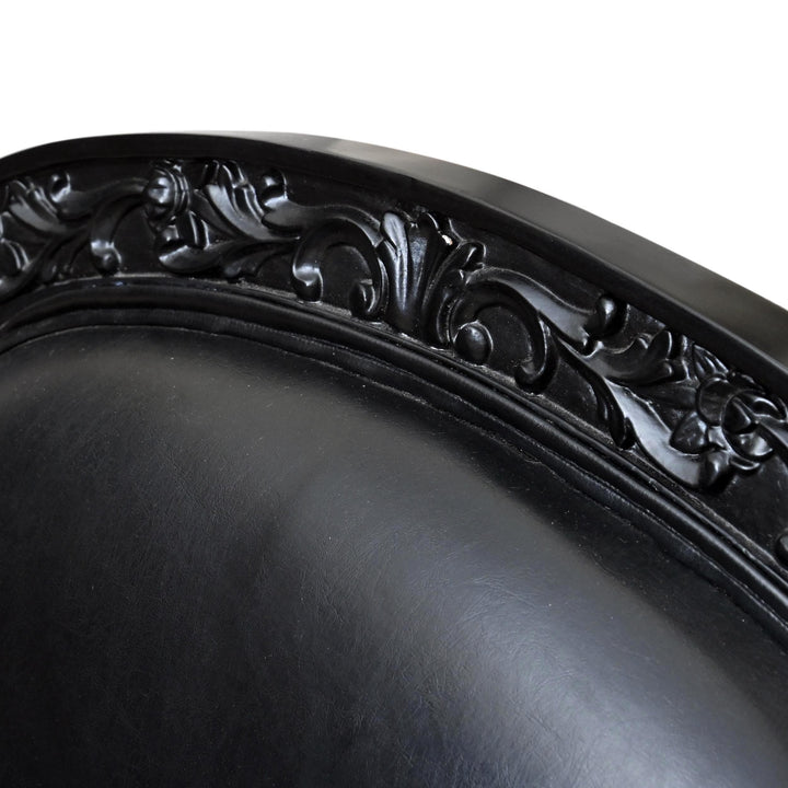 Black Cow Hide Vintage Chair