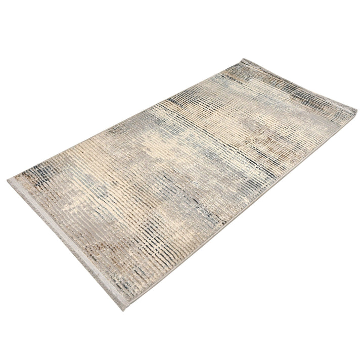 Beige Stripe Turkish Rug 2.5x5 Ft