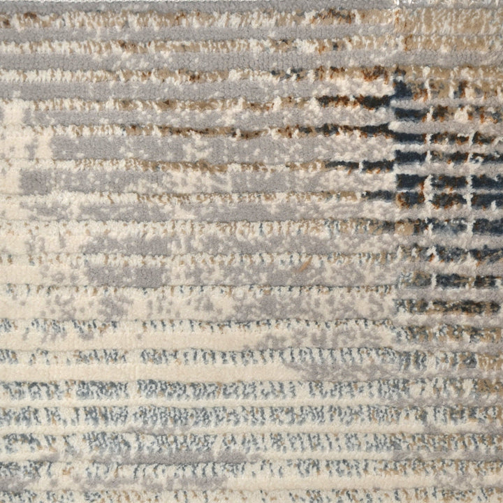 Beige Stripe Turkish Rug 2.5x5 Ft