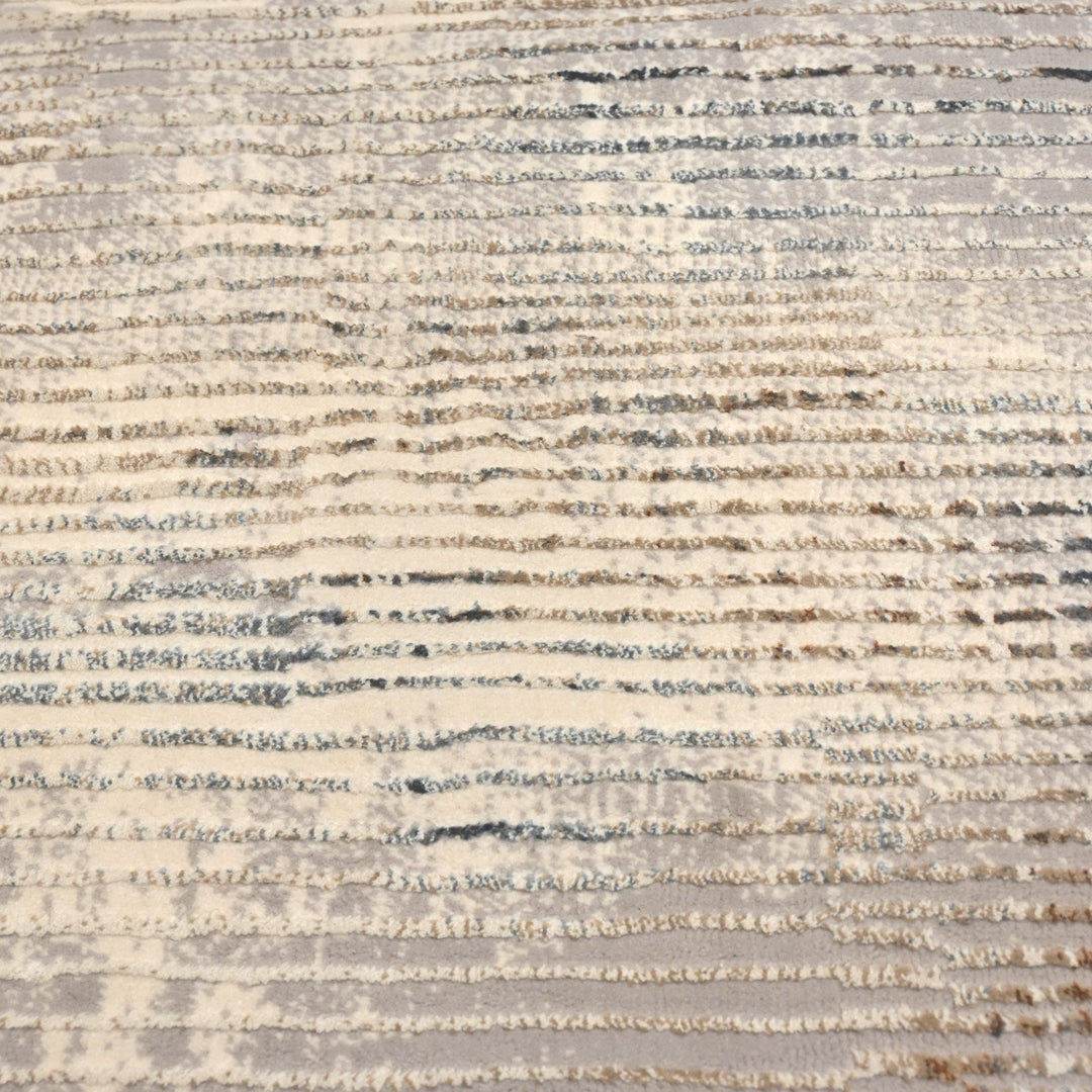 Beige Stripe Turkish Rug 2.5x5 Ft