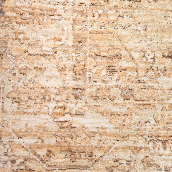 Beige Floral Turkish Rug 5x8 Ft