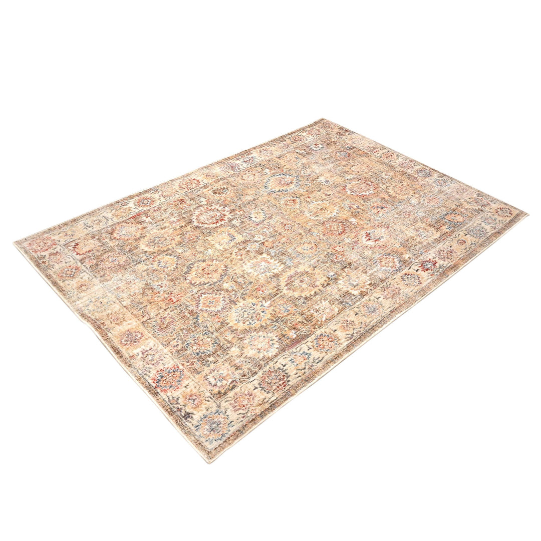 Beige Traditional Turkish Rug 4X6 Ft