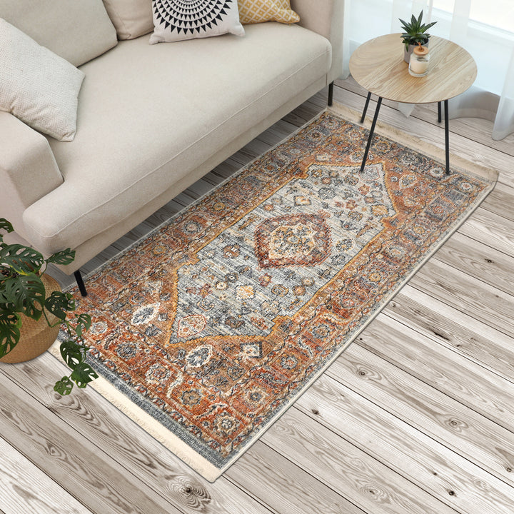 Multi Traditional Turkish Rug 2.5x5 Ft