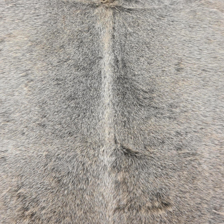 Brazilian Charcoal Dark Grey Cow Hide 4.5x4.5 FT