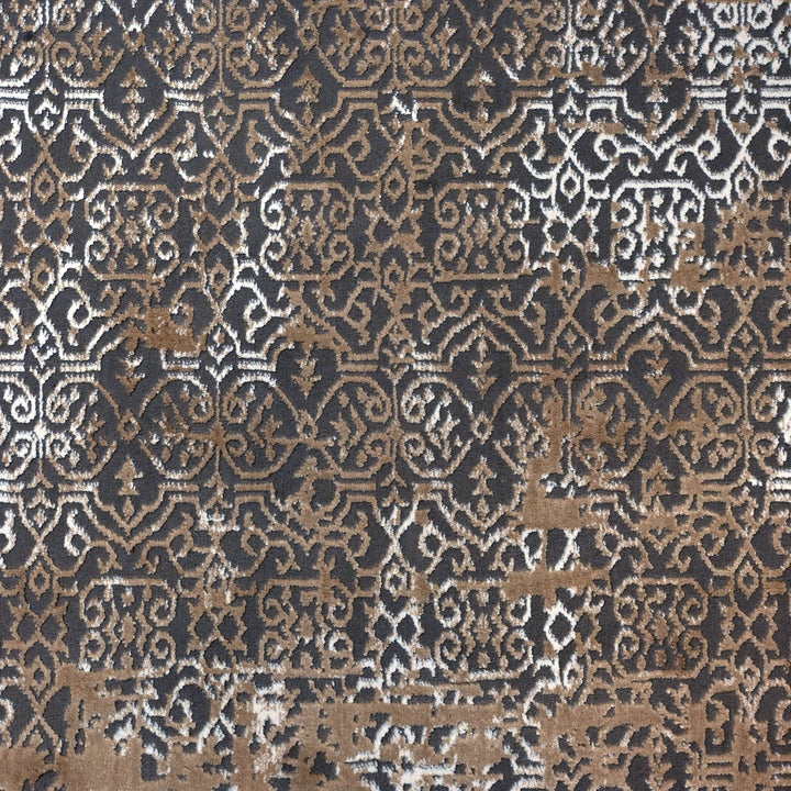 Beige Splash Turkish Rug 7x10 ft