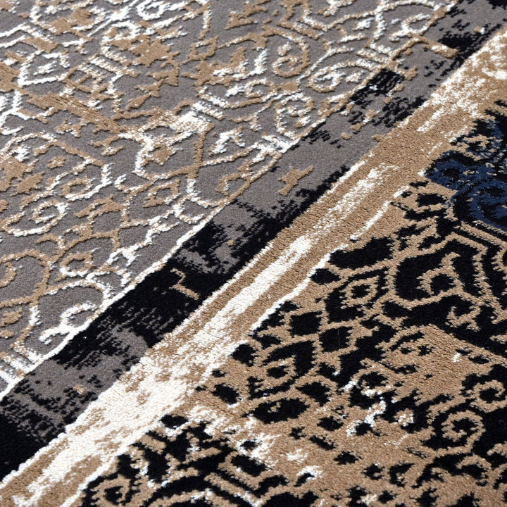 Beige Splash Turkish Rug 7x10 ft